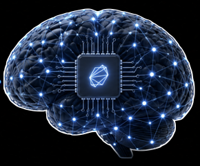 Conceptual brain illustration representing Enna, the orchestration intelligence